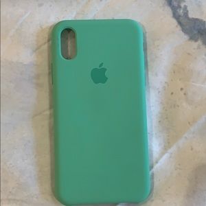 Apple Mint Green IPhone X/Xs case🍀
